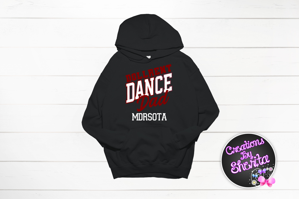 Dollrent Dance Dad Black Hoodie