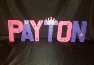 Personalized Name Letters - Custom Party Letters - Birthday Baby Shower Letters - Glitter - Polka Dots